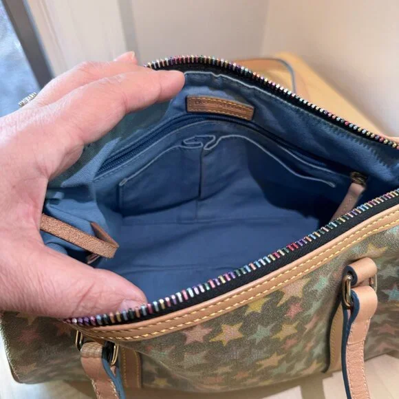 Dooney & Bourke Star Pattern Shoulder Bag - Multicolor - Picture 10 of 11